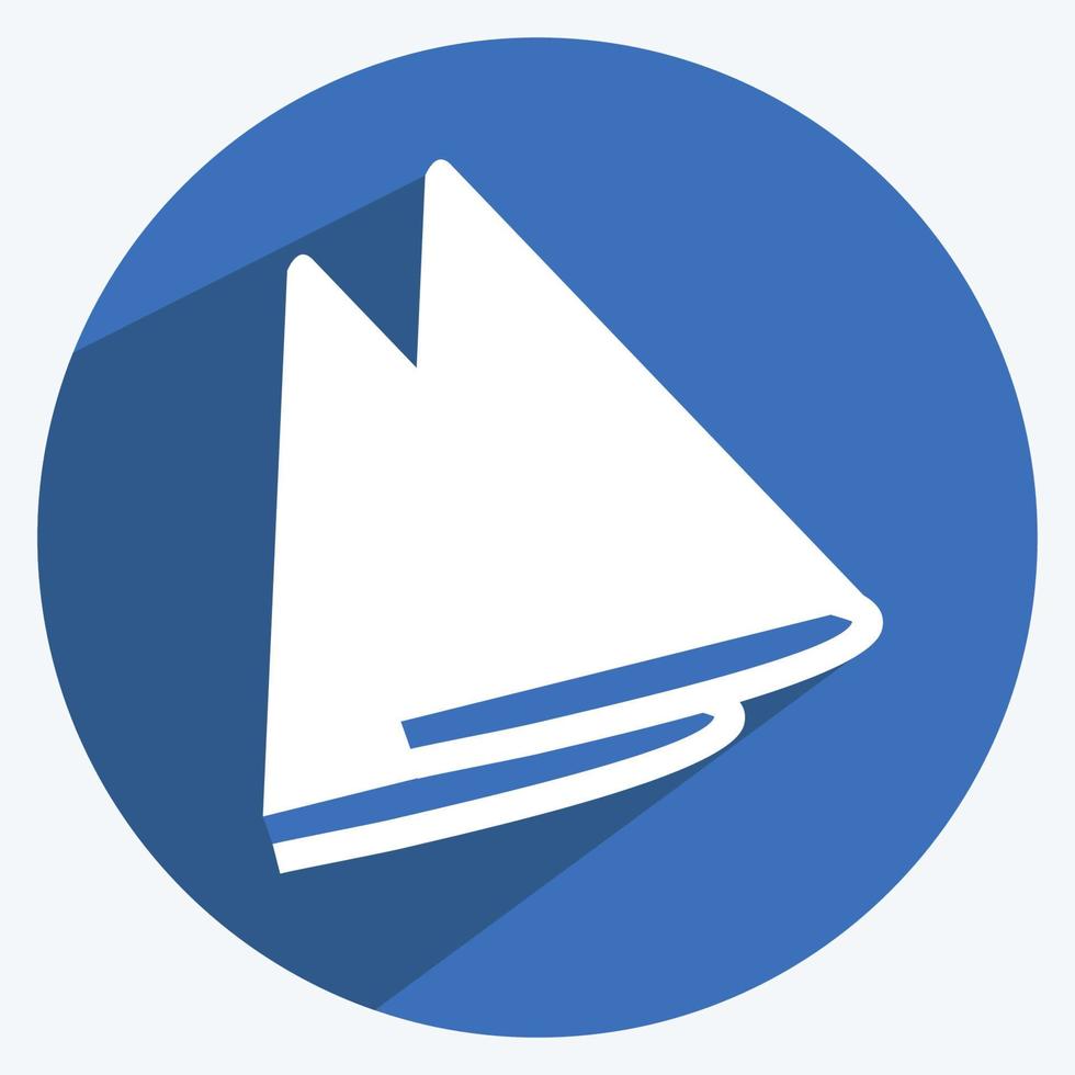 Icon Napkins - Long Shadow Style - Simple illustration vector