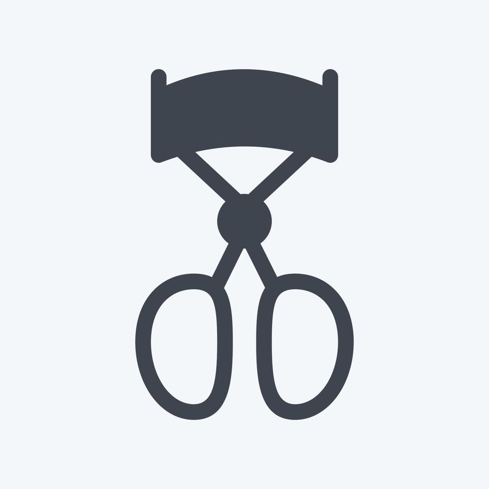 Icon Eyelash Curler - Glyph Style - simple illustration, good for prints , announcements, etc vector