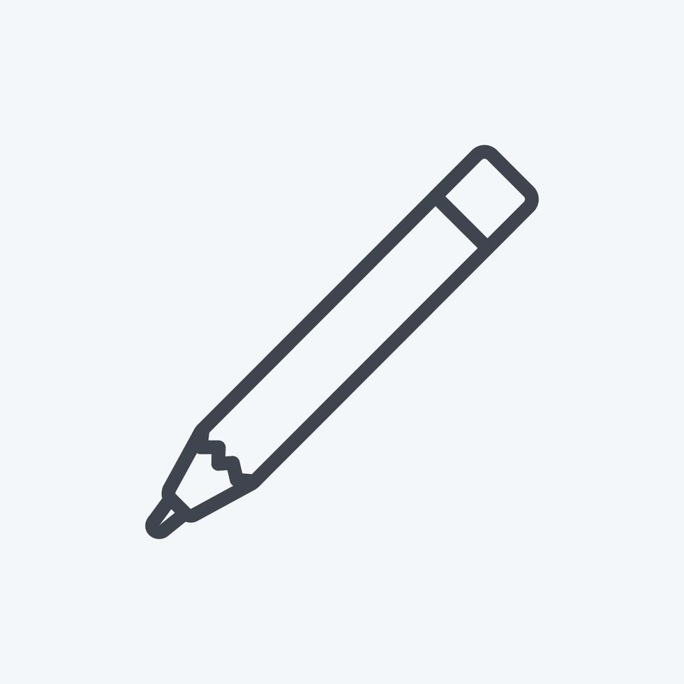 Icon Eye pencils - Line Style - simple illustration, good for prints , announcements, etc vector