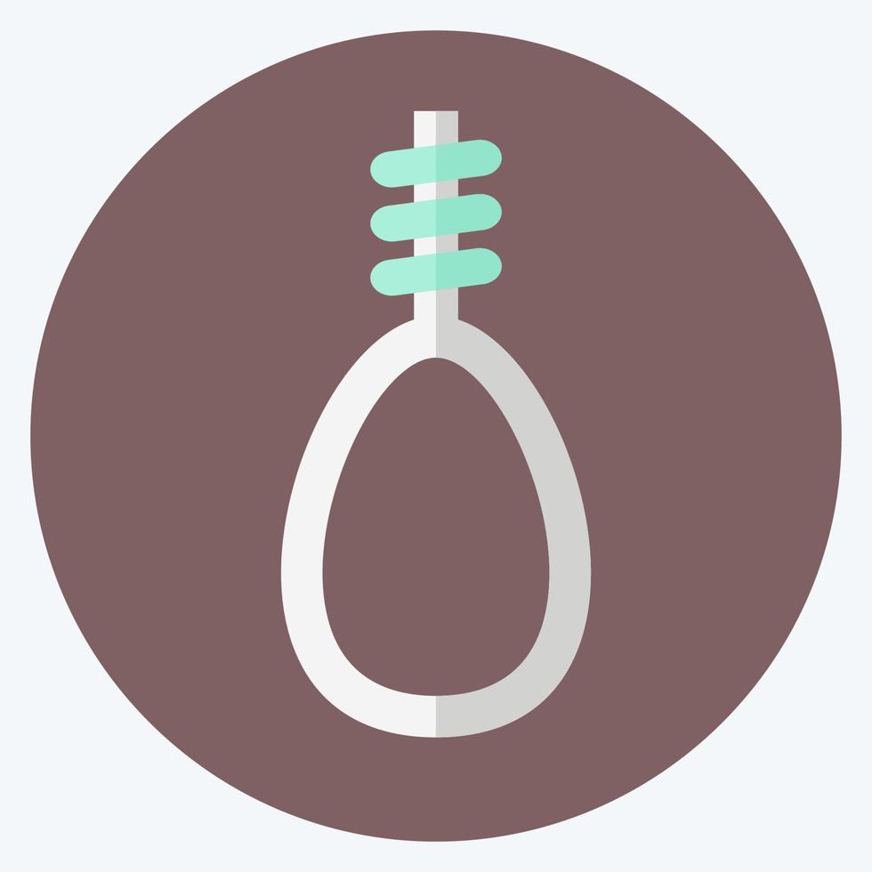 Icon Noose - Flat Style - Simple illustration, Good for Prints , Announcements, Etc vector