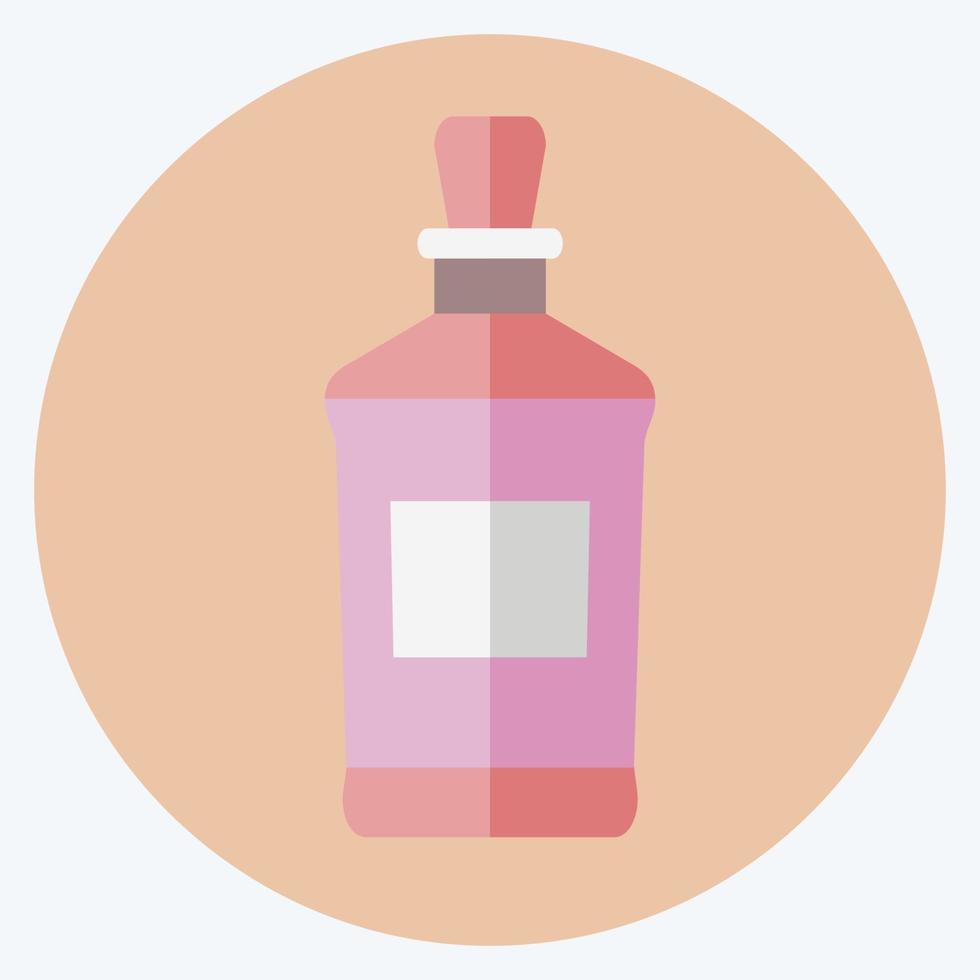 icono de whisky - estilo plano - ilustración simple, bueno para impresiones, anuncios, etc. vector