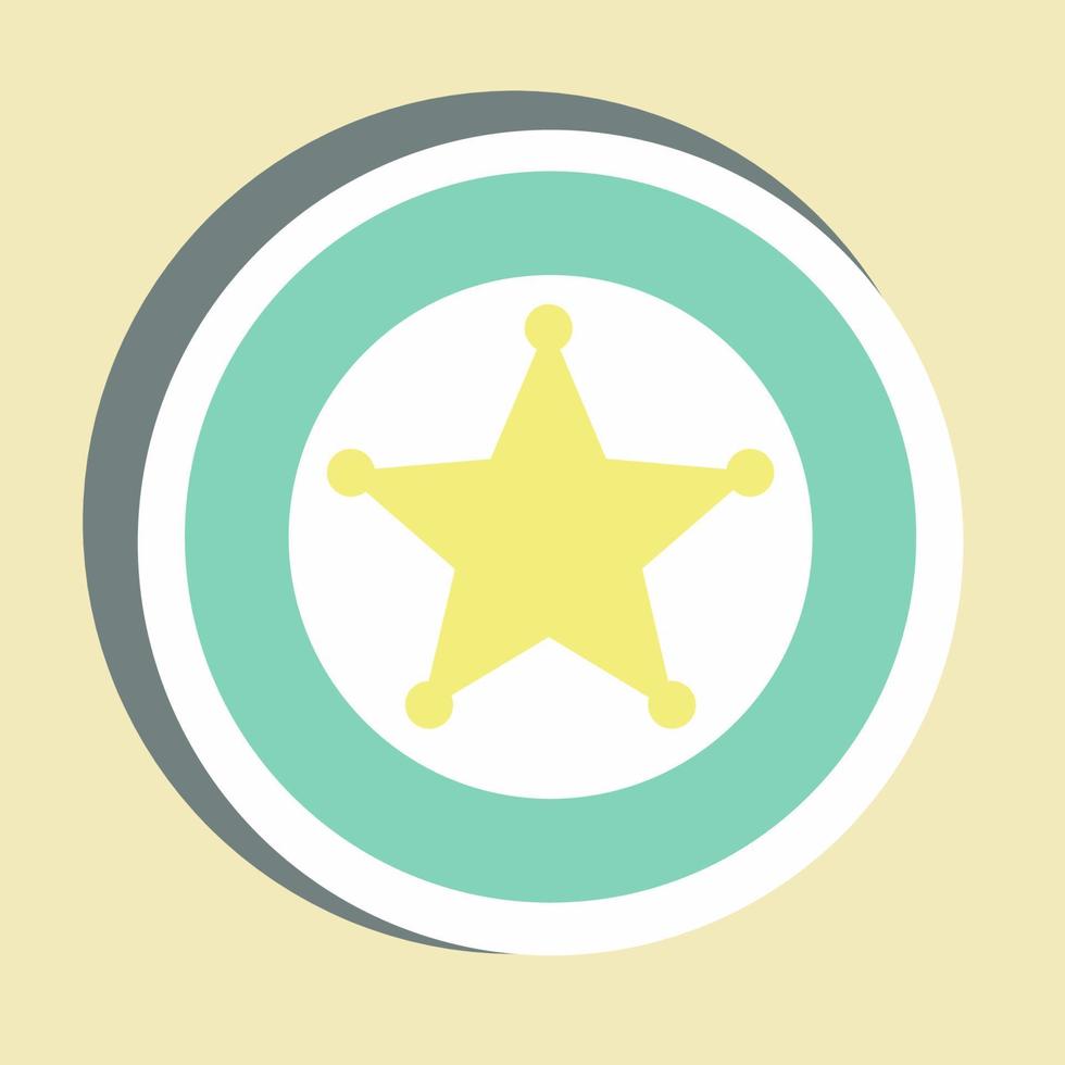 Sticker Badge Simple illustration, Good for Prints , Announcements, Etc vector
