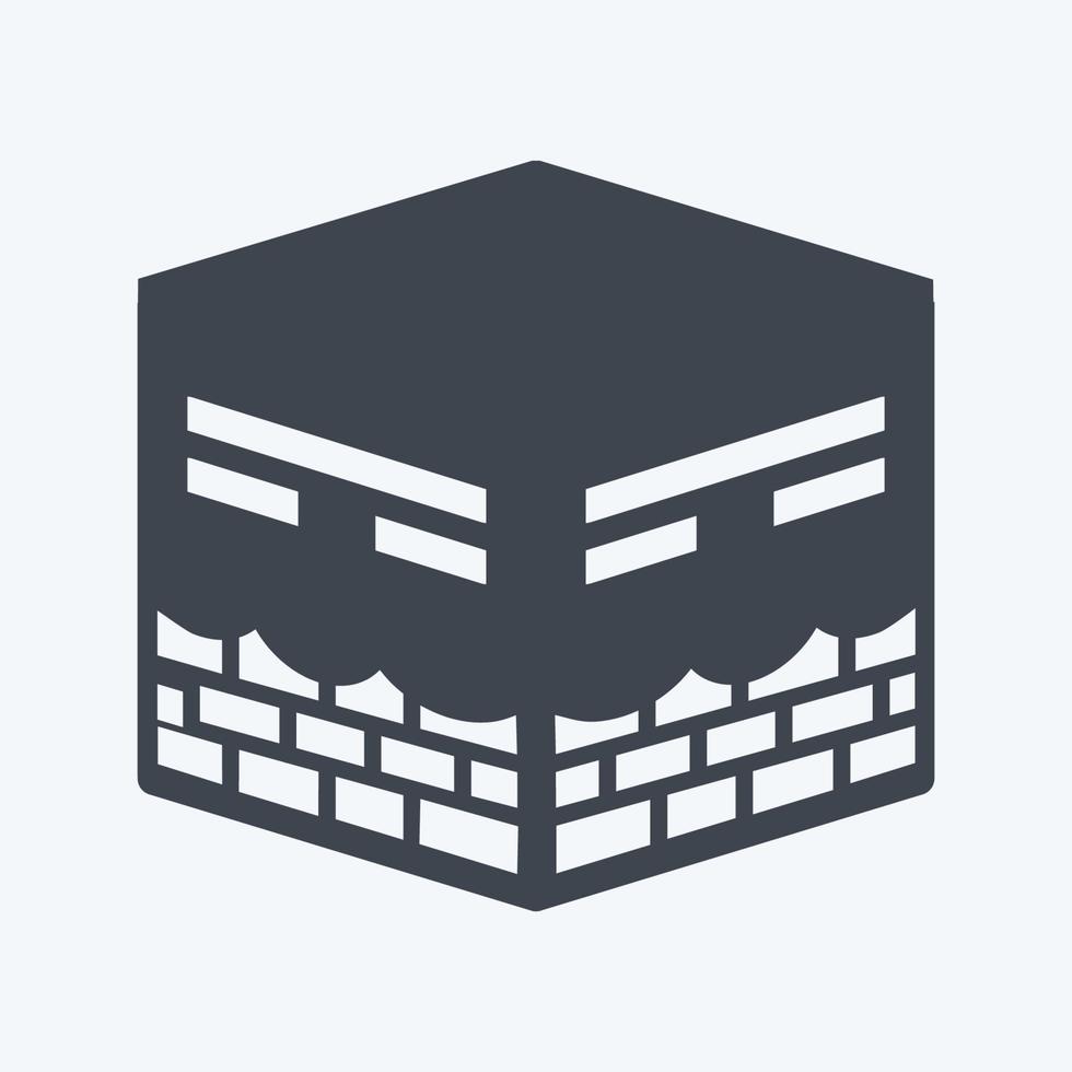 Icon Khana Kaba - Glyph Style - Simple illustration vector