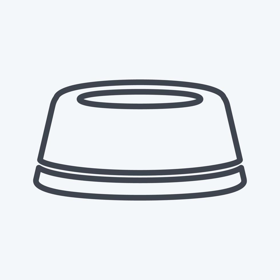 Icon Cap - Line Style - Simple illustration vector