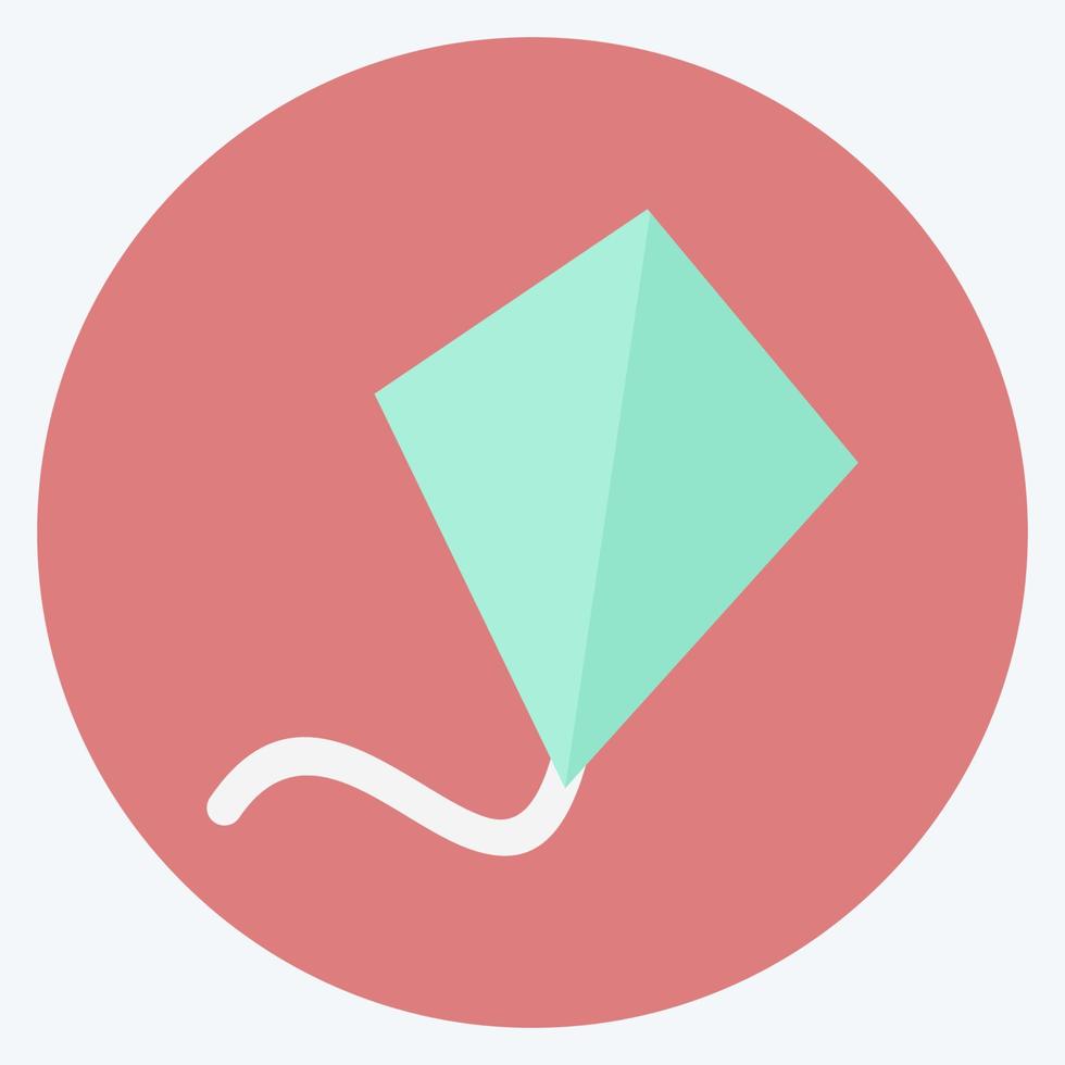 Icon Kite - Flat Style - Simple illustration vector