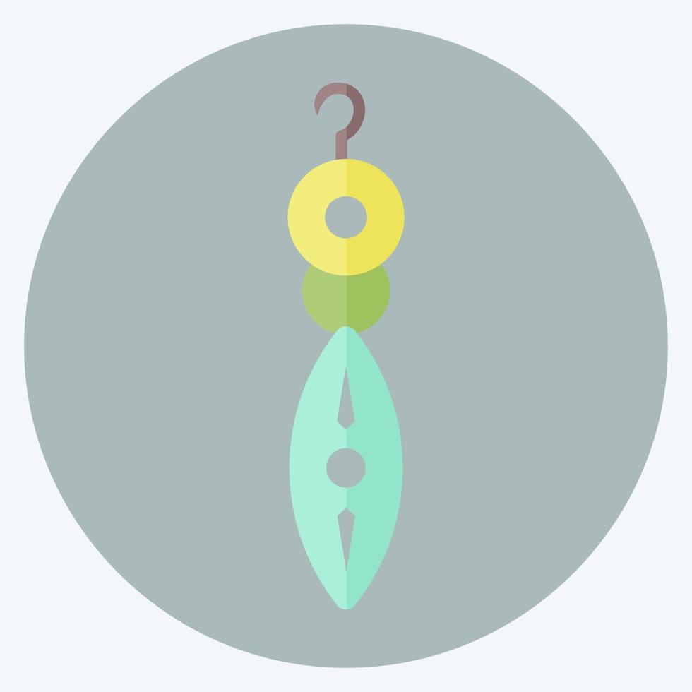 Icon Earrings 1 - Flat Style - simple illustration, good for prints , announcements, etc vector