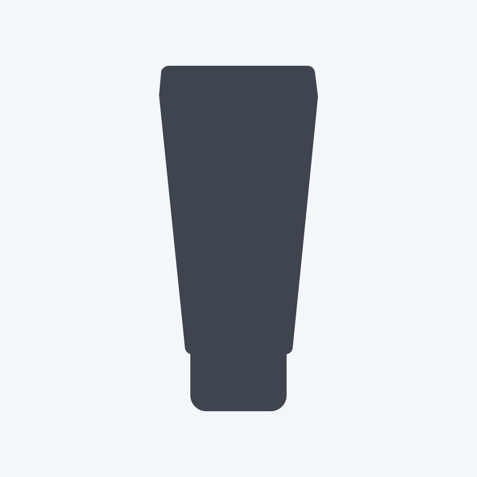 Icon Cream in tube - Glyph Style - simple illustration, good for prints , announcements, etc vector