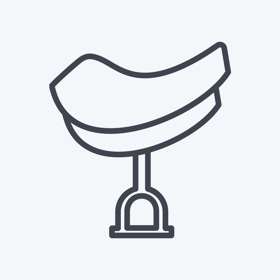 Icon Saddle - Line Style - Simple illustration, Good for Prints , Announcements, Etc vector
