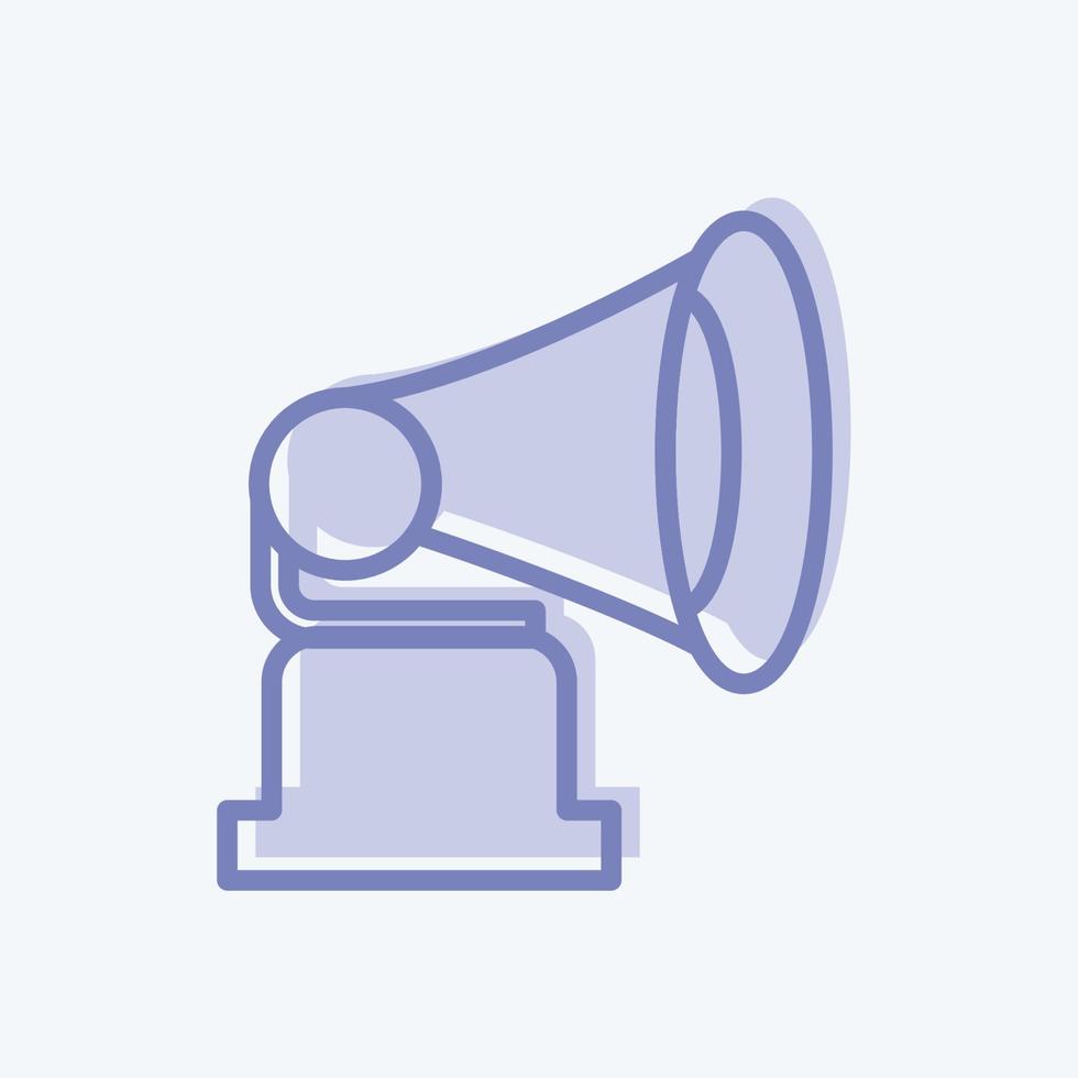 Icon Record Player - Two Tone Style - Simple illustration, Good for Prints , Announcements, Etc vector