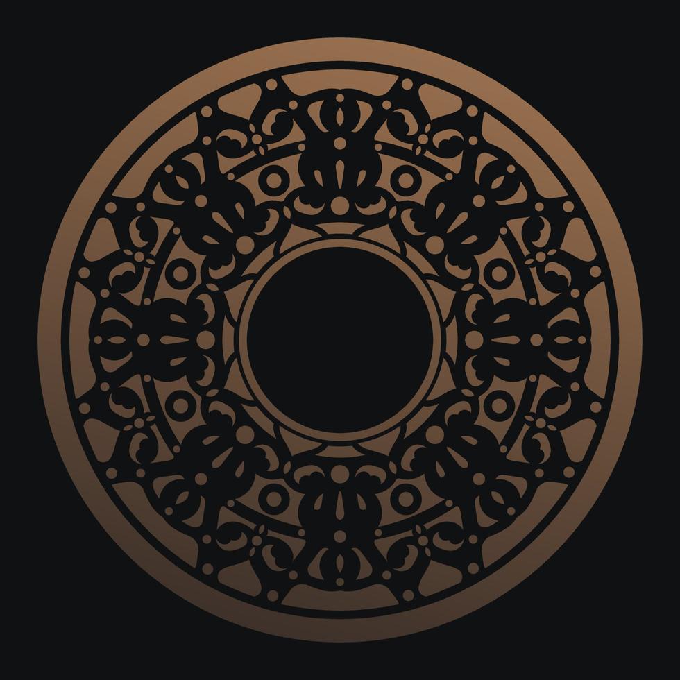 luxury ornament pattern circle design vector