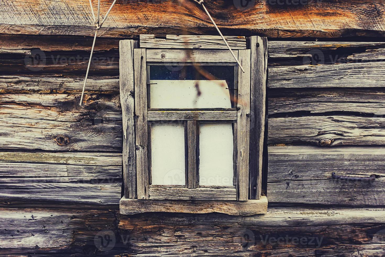 old village house window photo