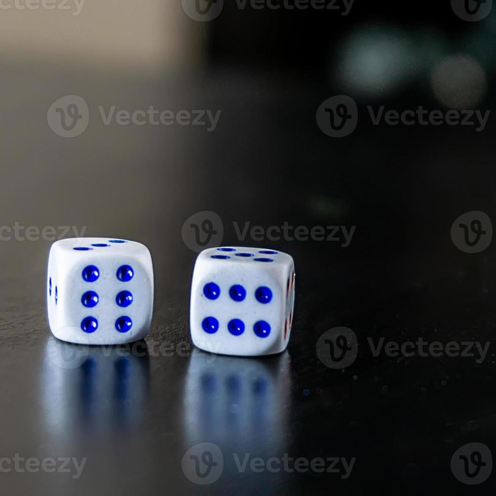 dice on the table photo