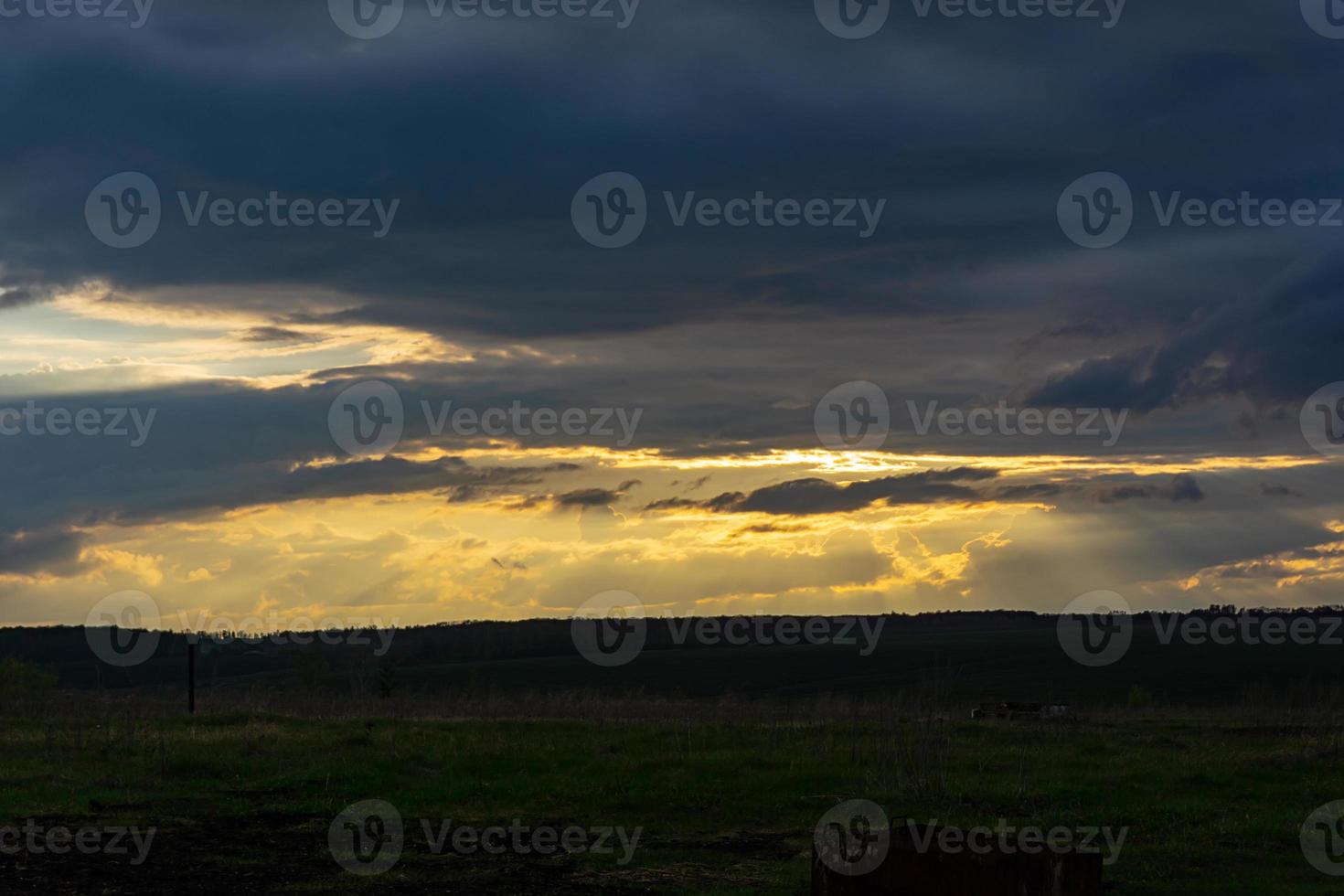 evening sky before sunset photo