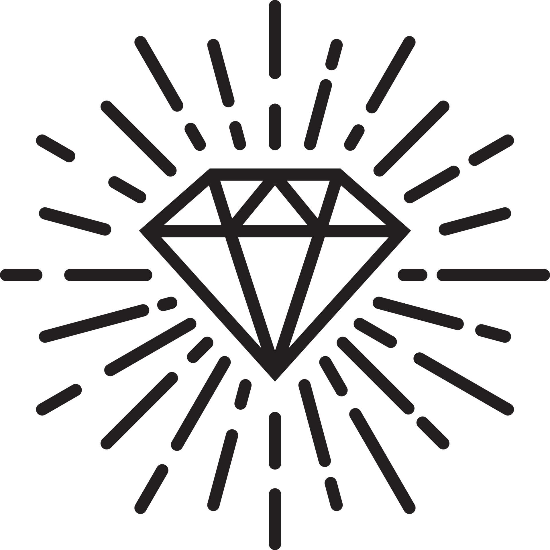 Shining Diamond Simple 4791129 Vector Art at Vecteezy
