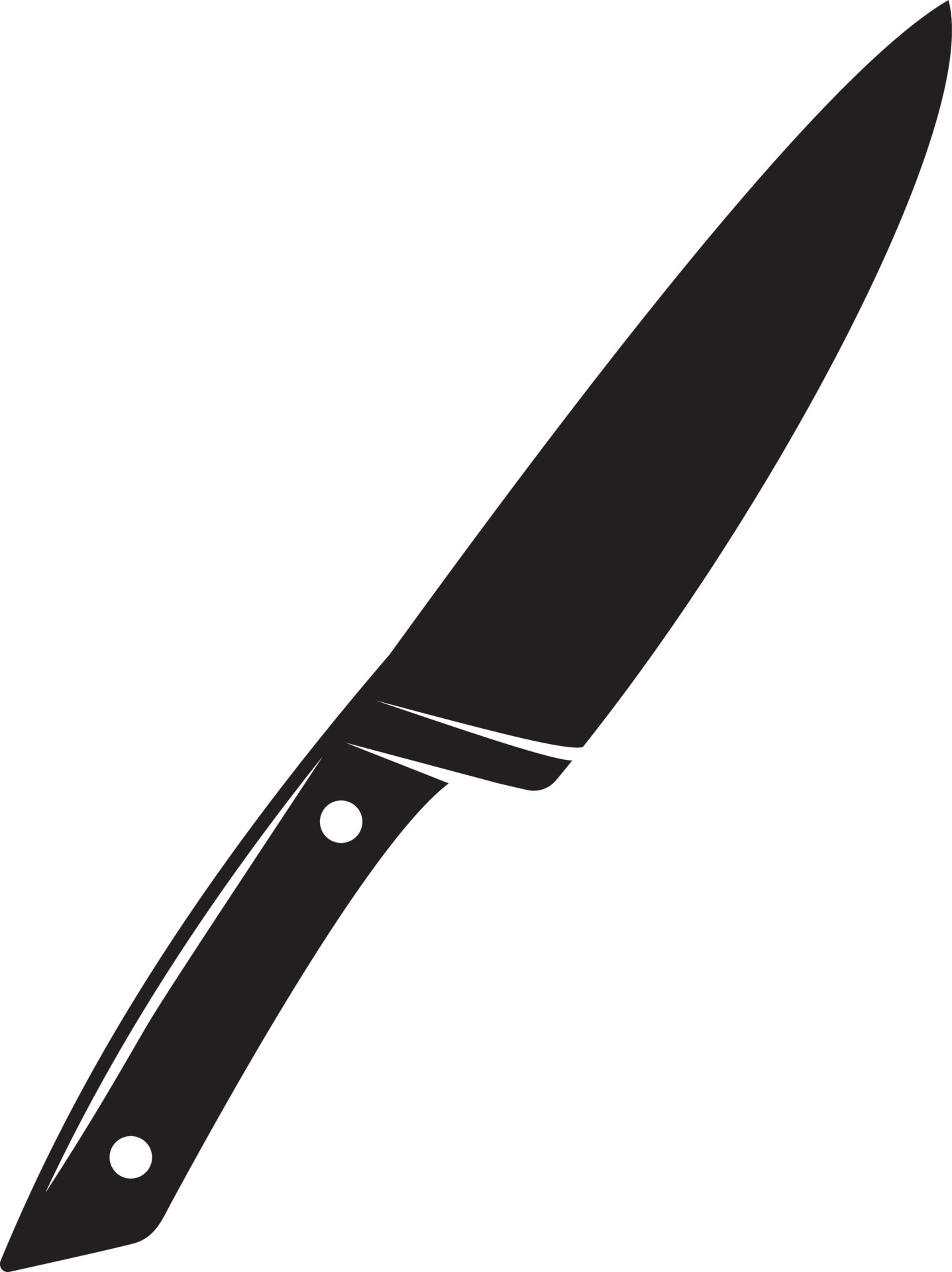 Knife silhouette vector 4791131 Vector Art at Vecteezy