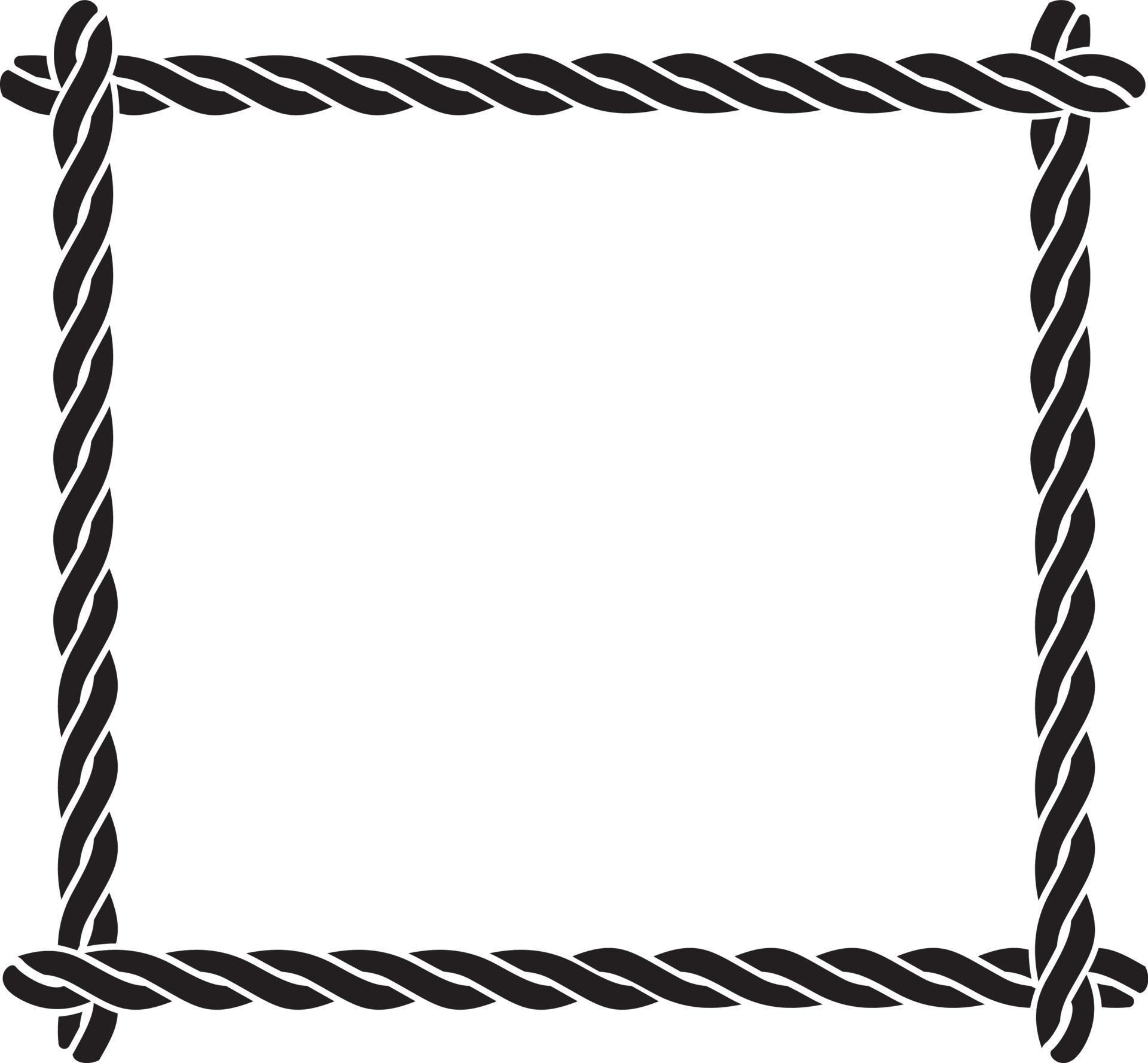 Rope frame vector 4791139 Vector Art at Vecteezy