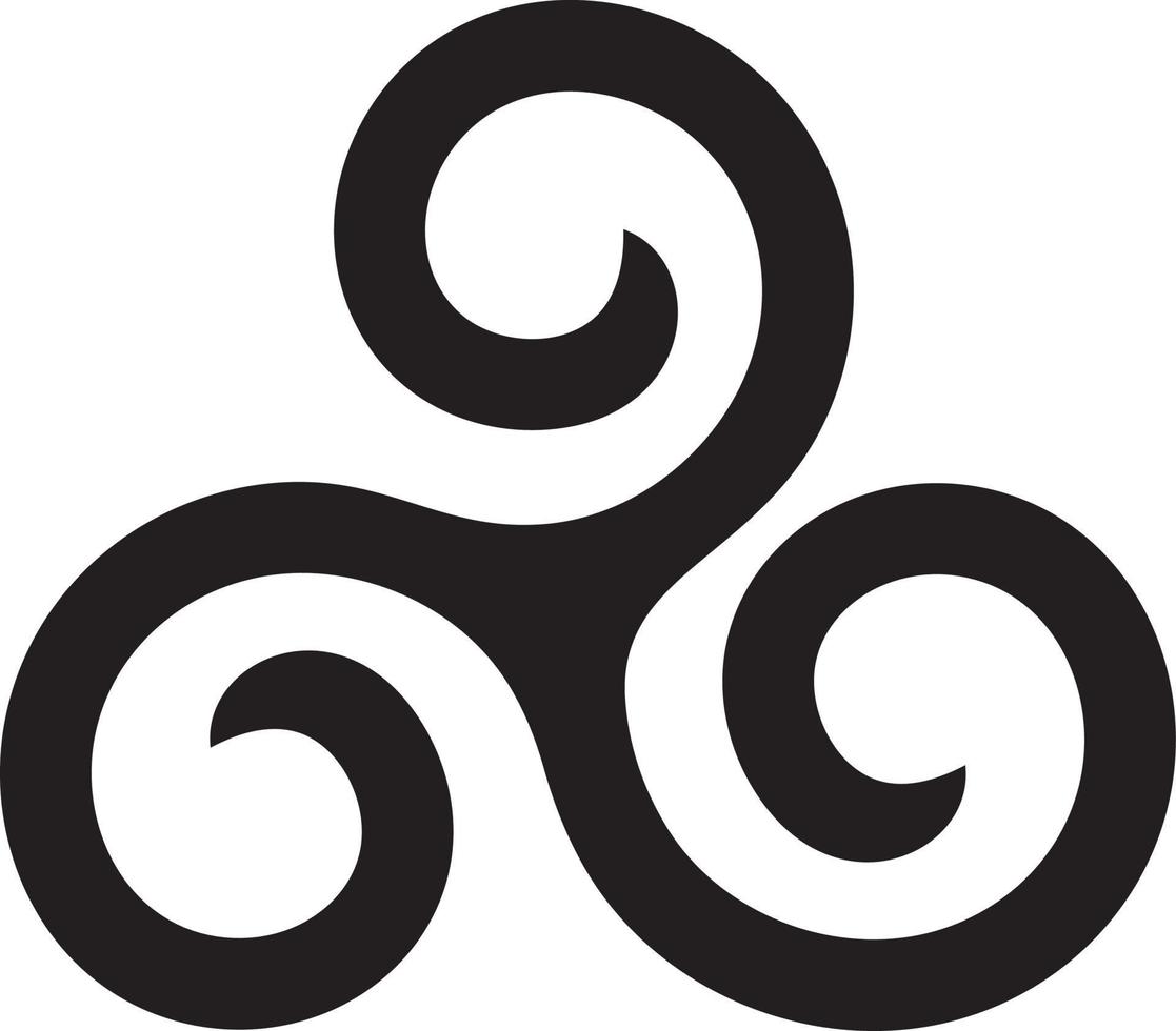 triskele triskelion espiral vector