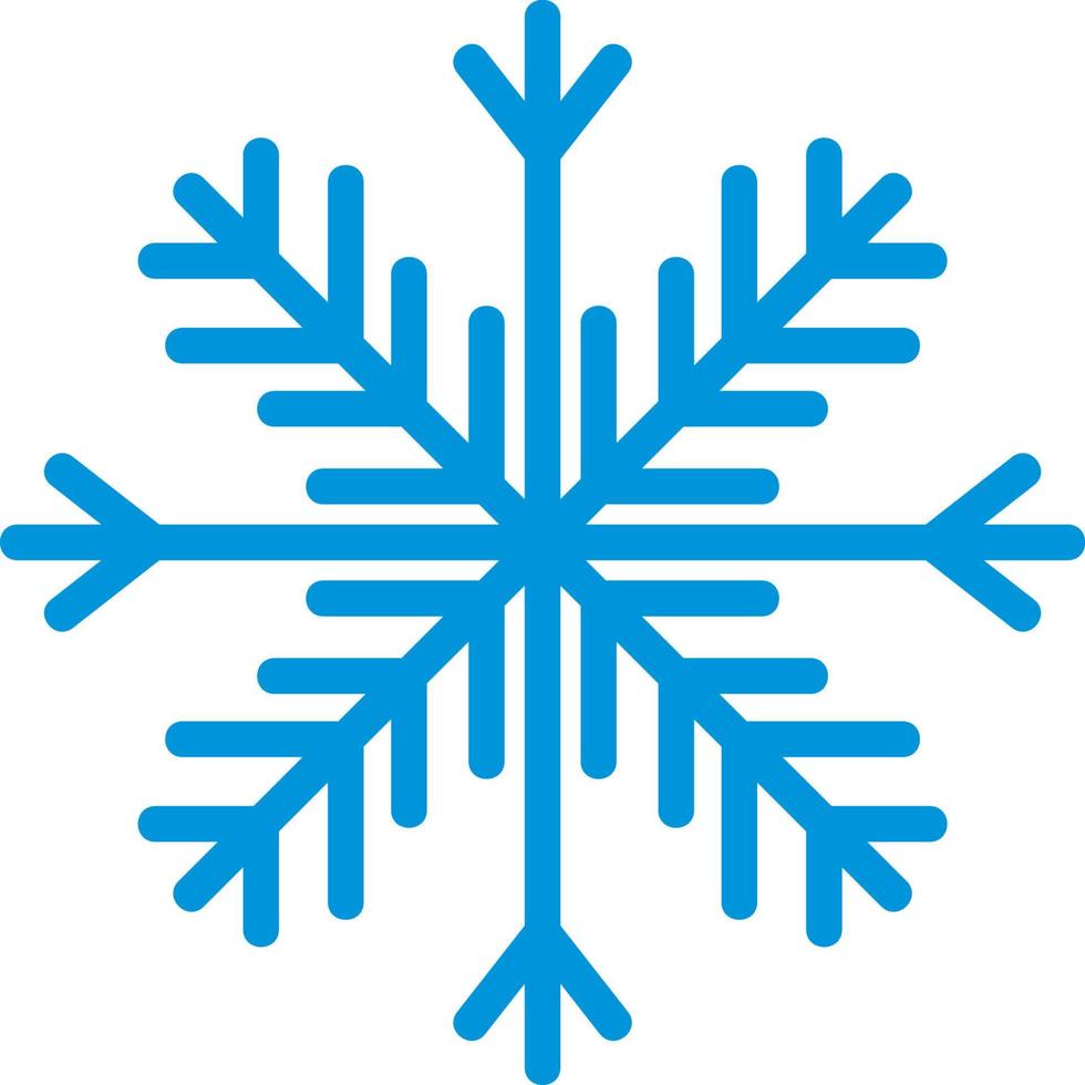 Snowflake blue icon vector