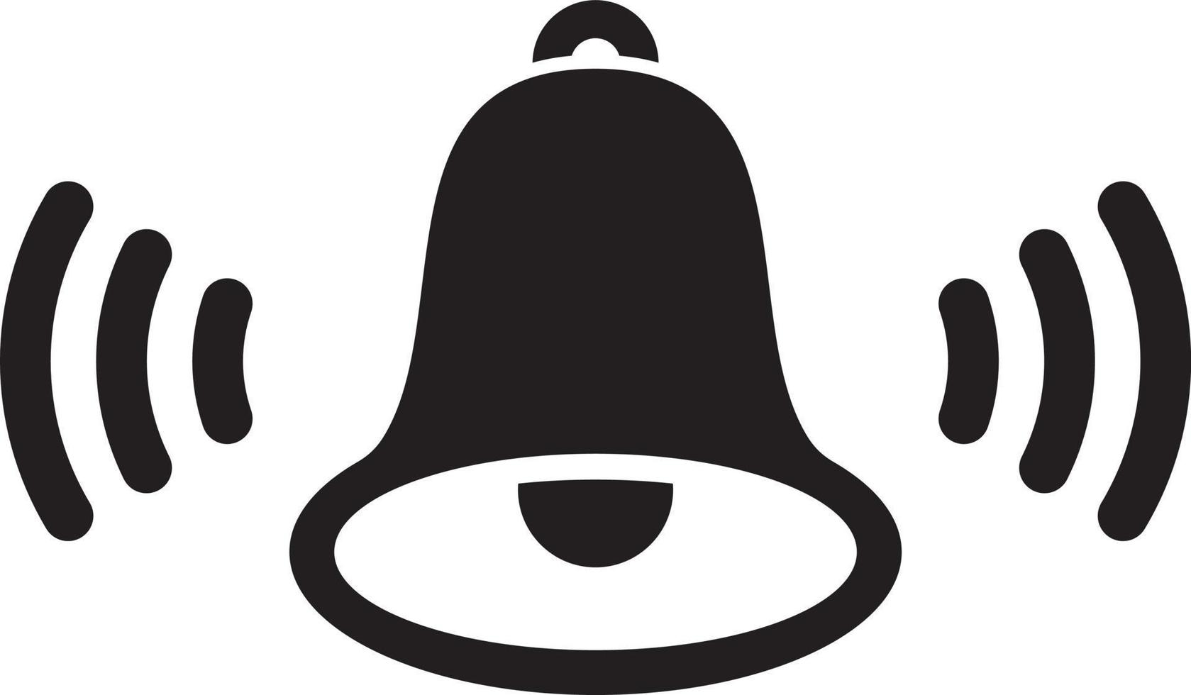 Ring bell. Alarm icon vector