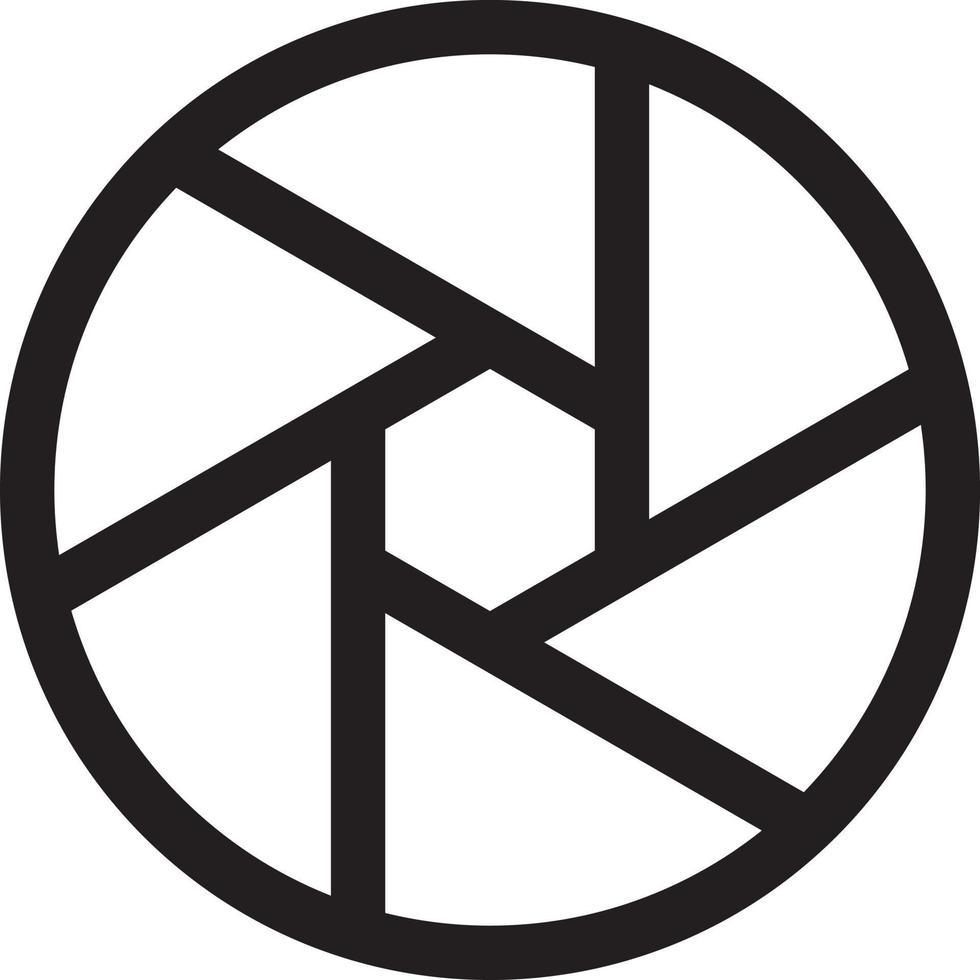 Camera shutter icon vector
