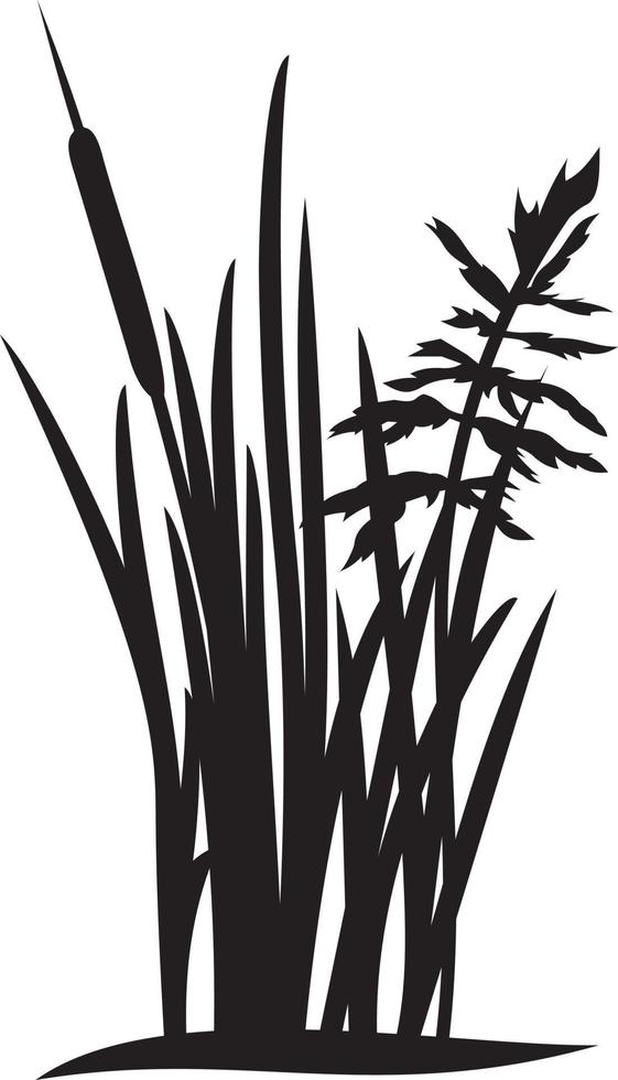 Grass silhouette vector