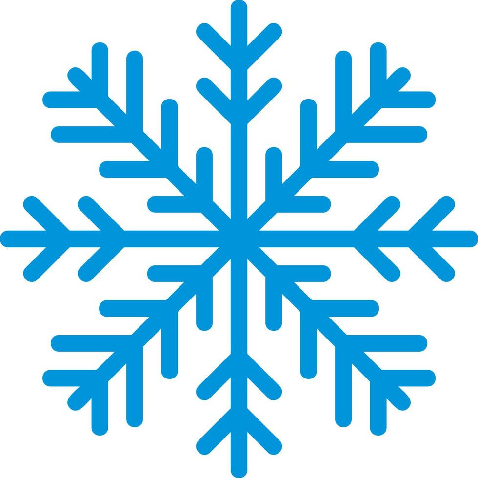 Snowflake blue icon vector
