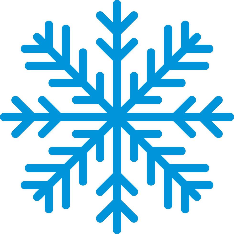 Snowflake blue icon vector