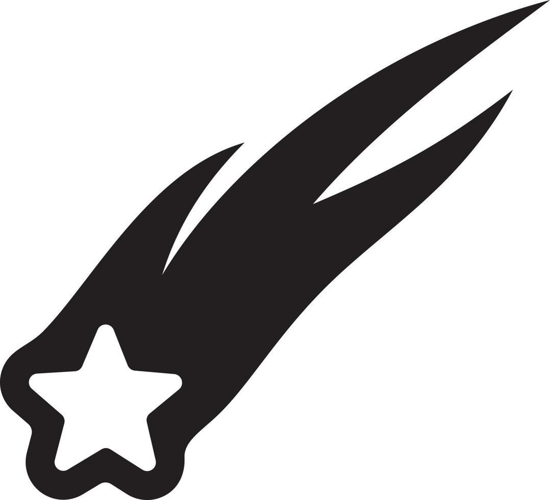 Shooting star icon vector