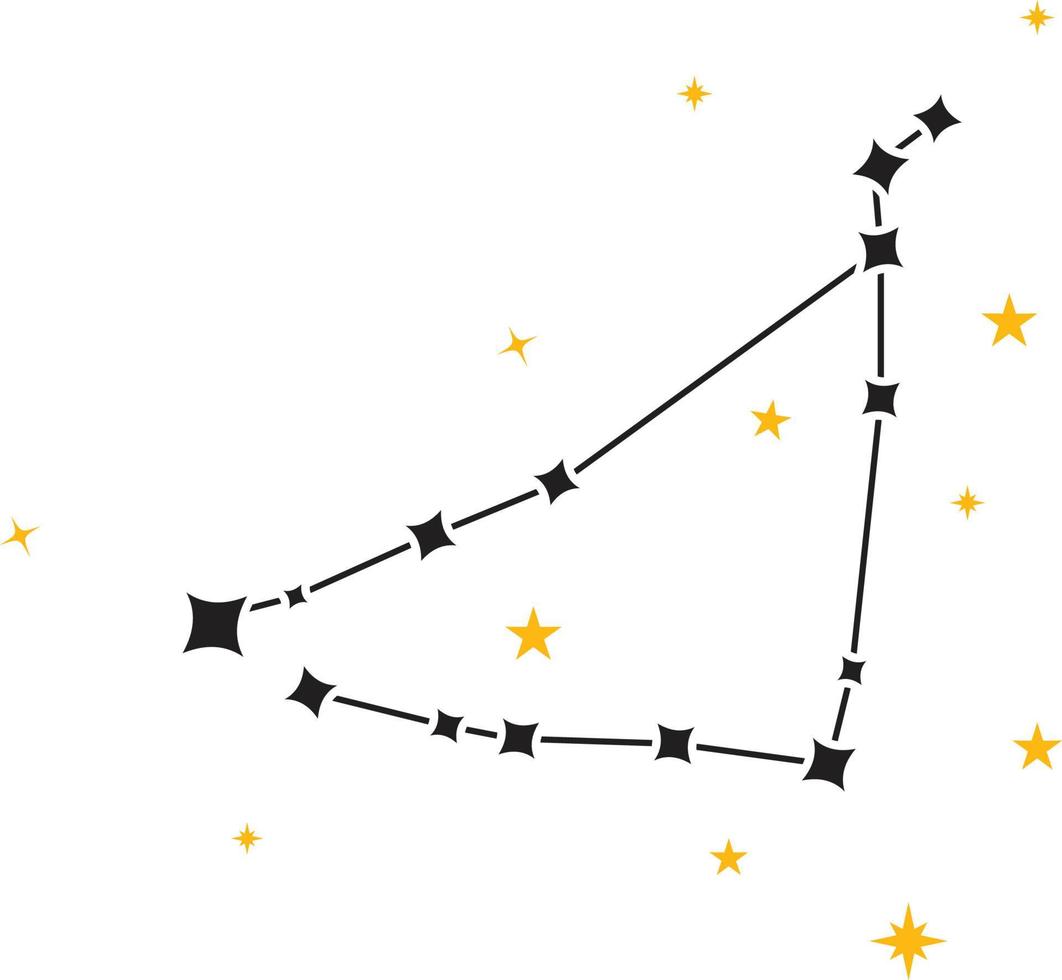 vector de la constelación de capricornio