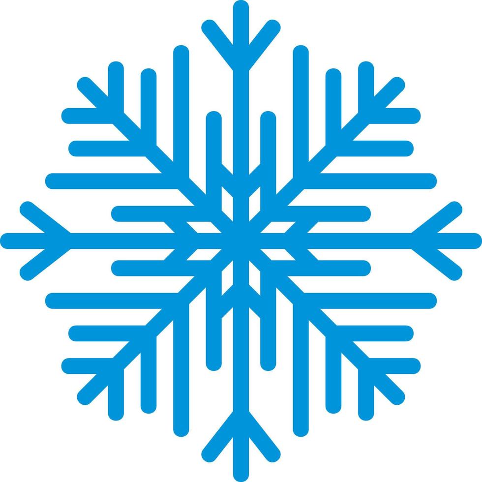 Snowflake blue icon vector