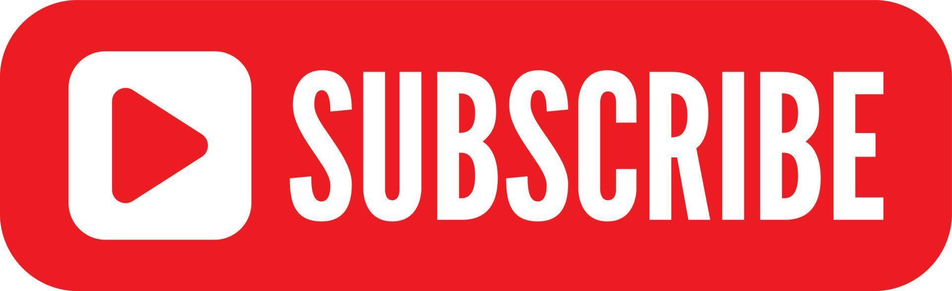 Subscribe button vector