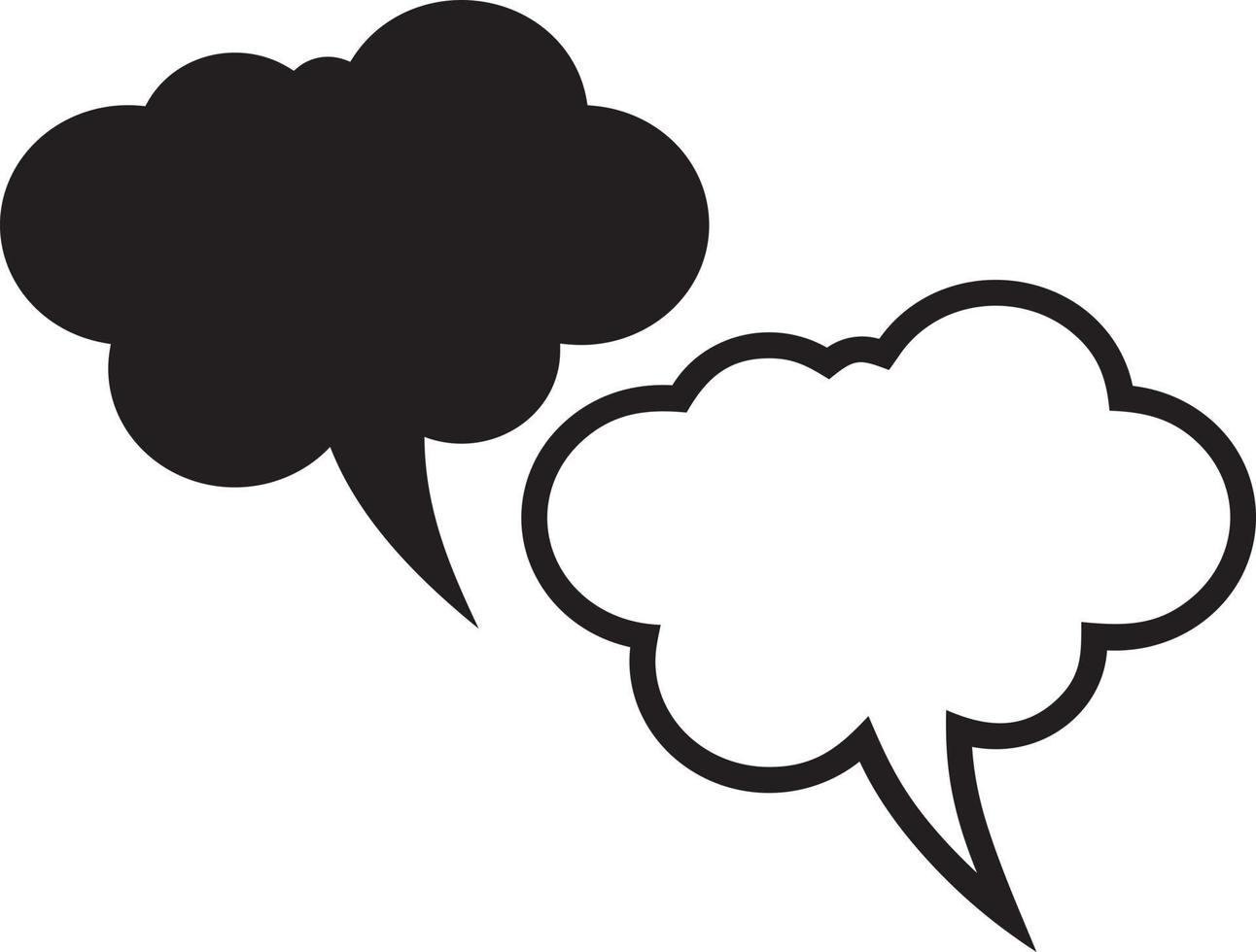 Speech bubble vector