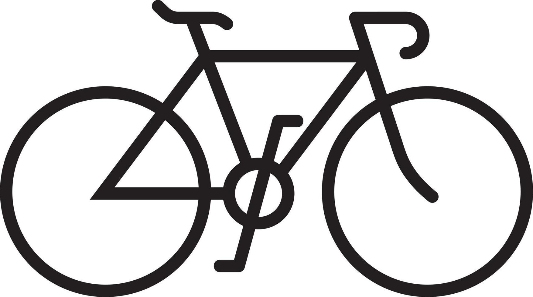 icono de bicicleta simple vector