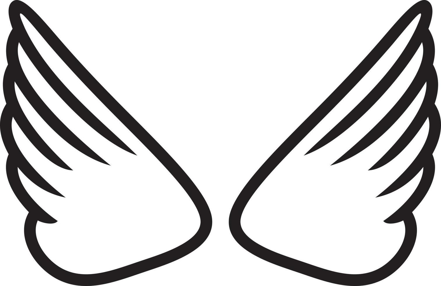Angel Wings Simple vector