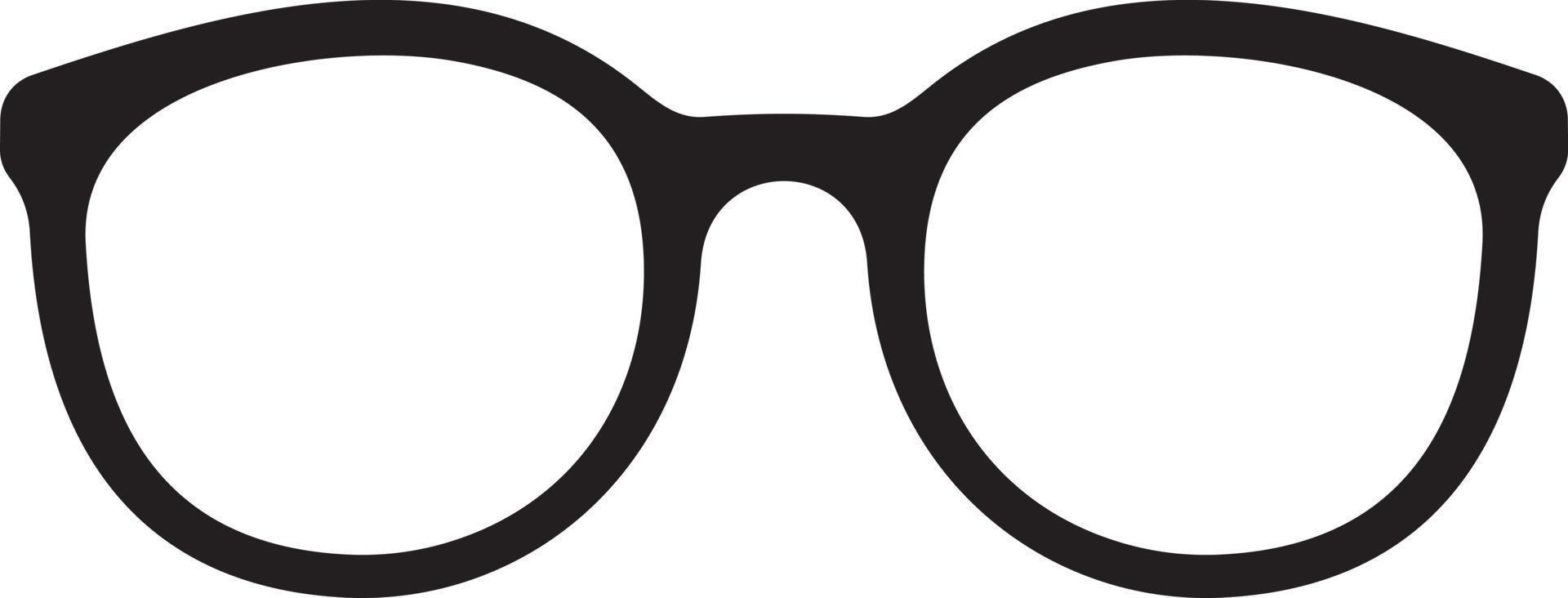 Sunglasses or reading glasses icon vector