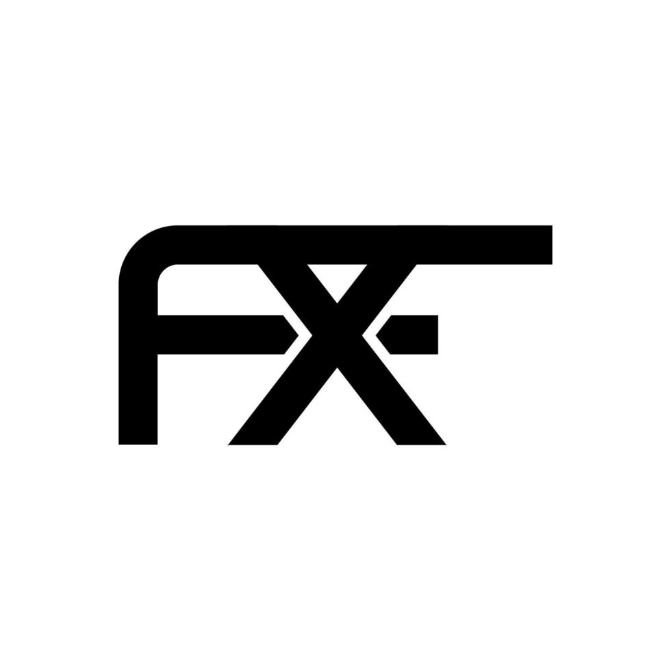 gráfico de vector de ilustración del logotipo de letra fx moderno. perfecto para usar en empresas de tecnología