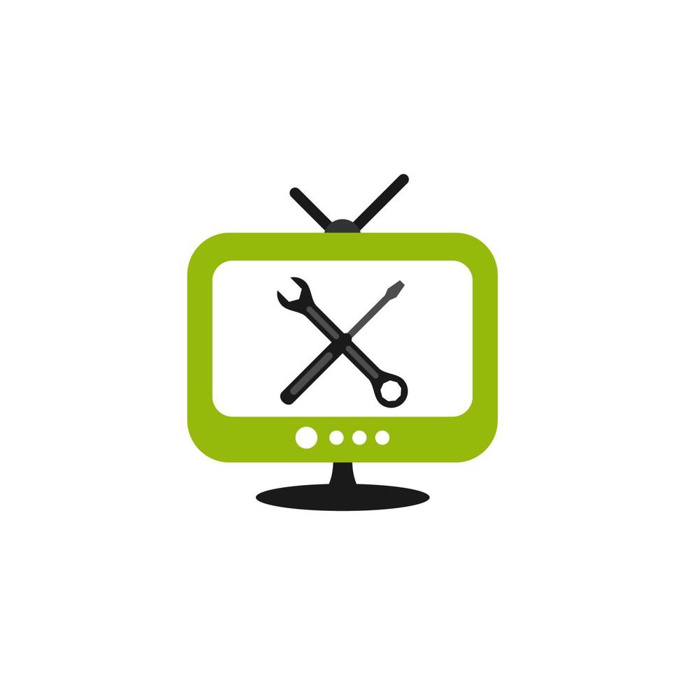 Illustration Vector Graphic of Repair Television Logo. Perfect to use for Technology Company