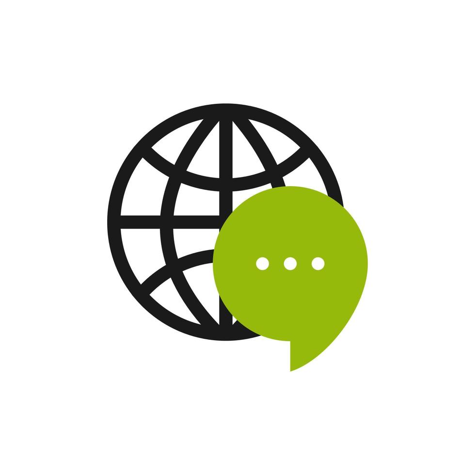 Illustration Vector Graphic of World Chat. Perfect to use for Technology Company