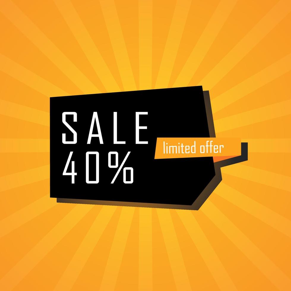 Illustration Vector Graphic of Sale Banner. Perfect to use for Sales Promotion