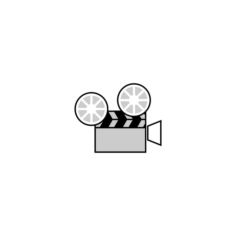 Gráfico de vector de ilustración del logotipo de videocámaras antiguas