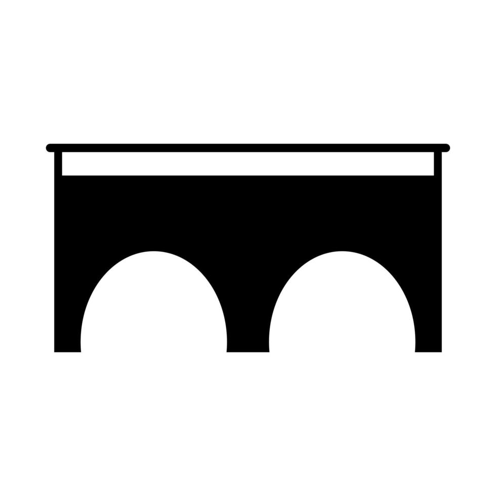 Bridge on white background vector