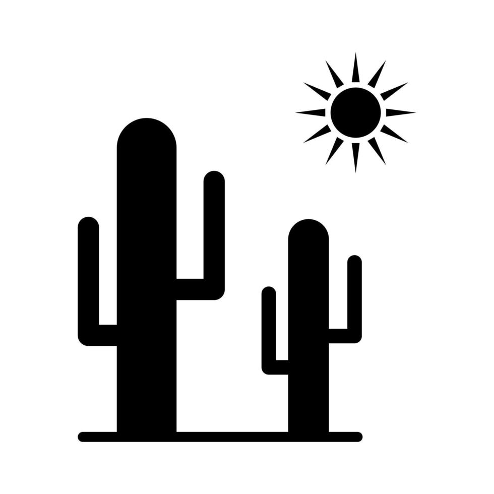 Cactus on a white background vector