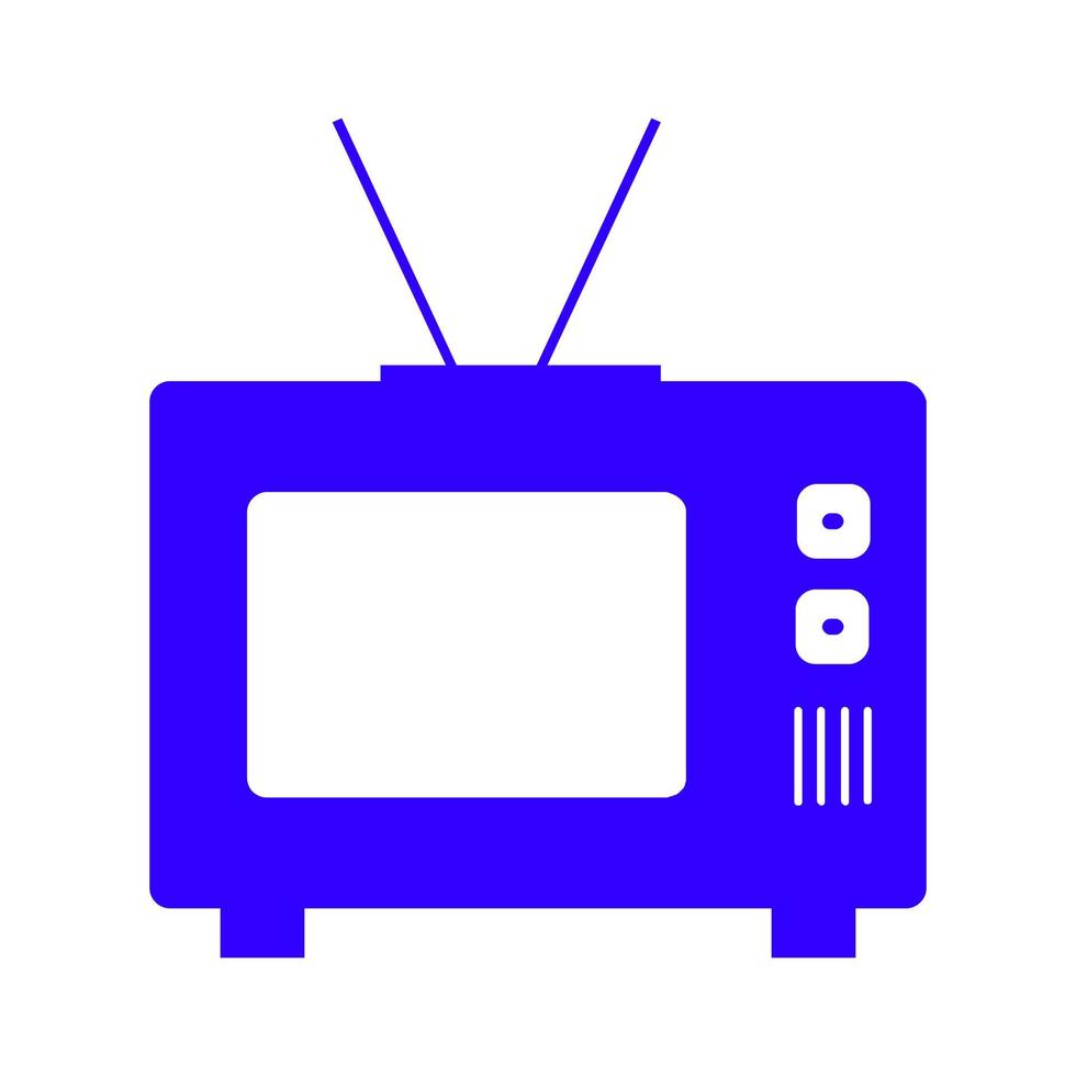 Television on white background vector