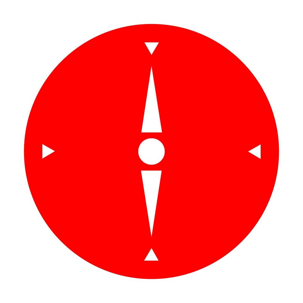 Compass on white background vector