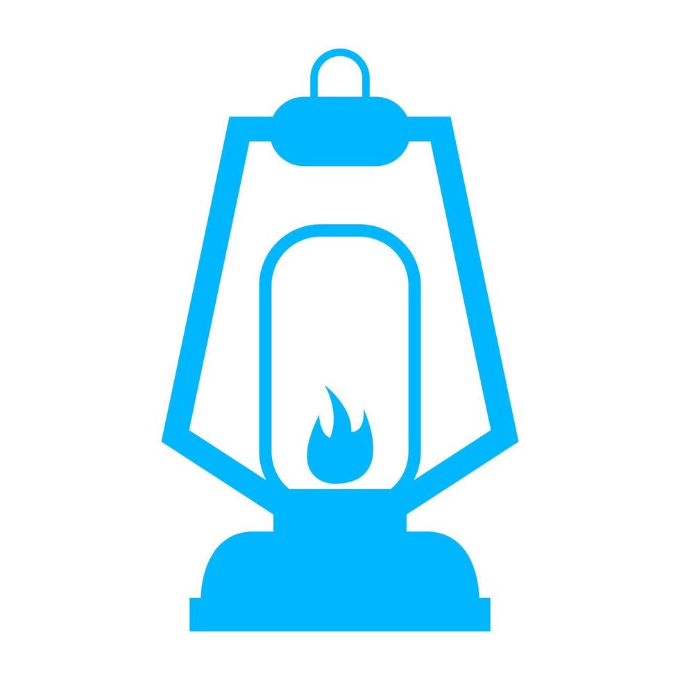 Camp light on white background vector