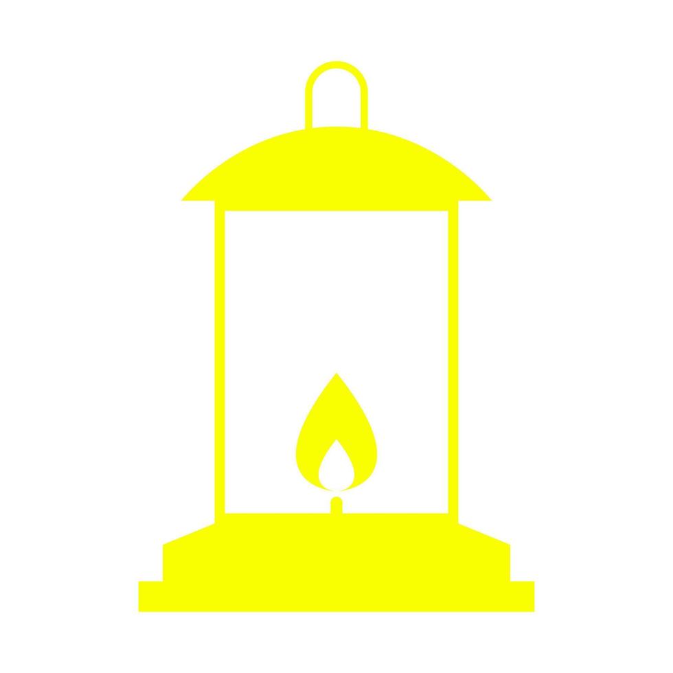 Camp light on white background vector