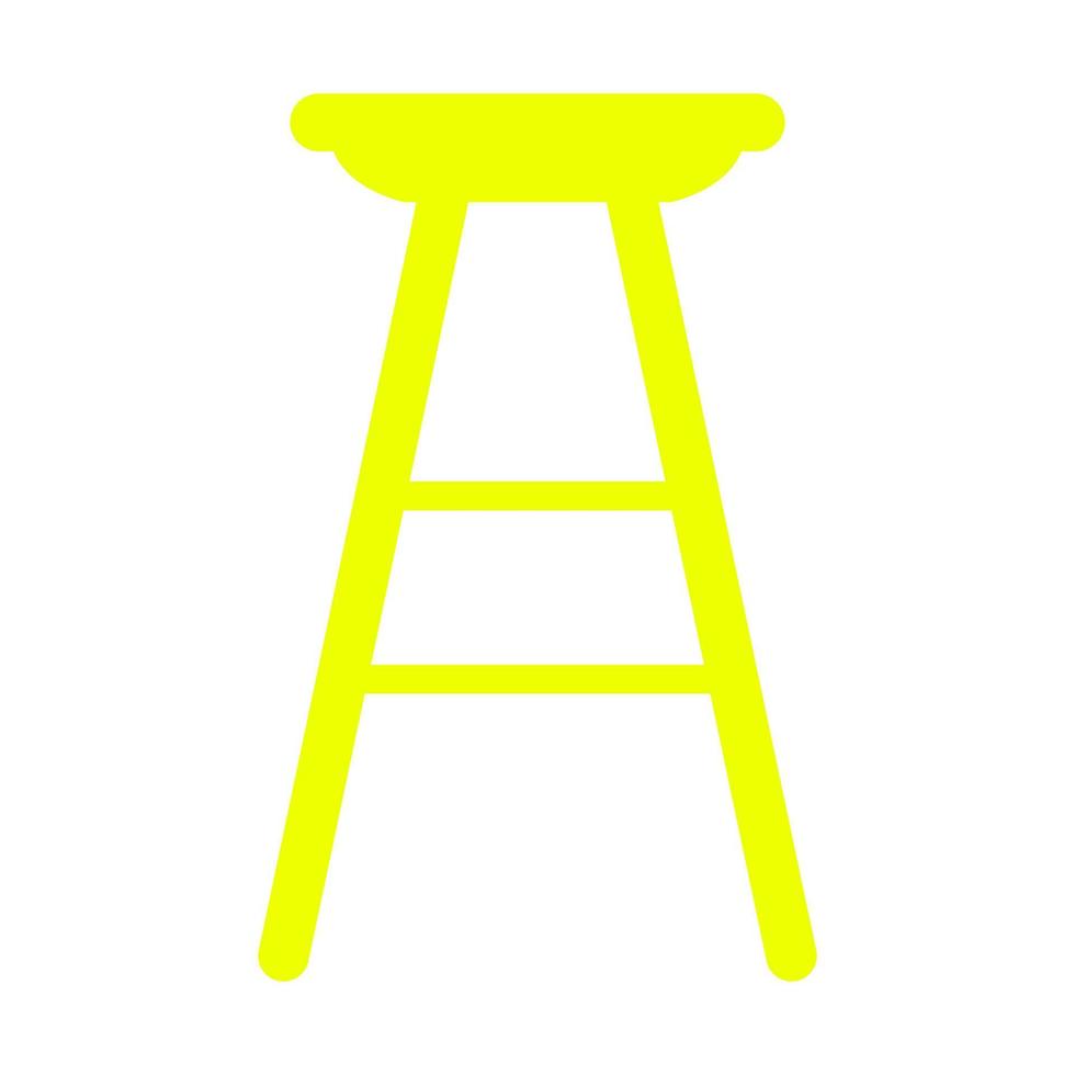 Bar stool on white background vector