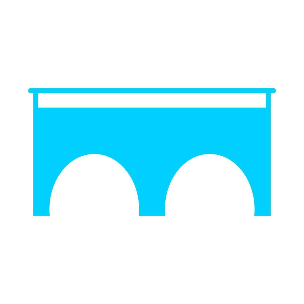 Bridge on white background vector