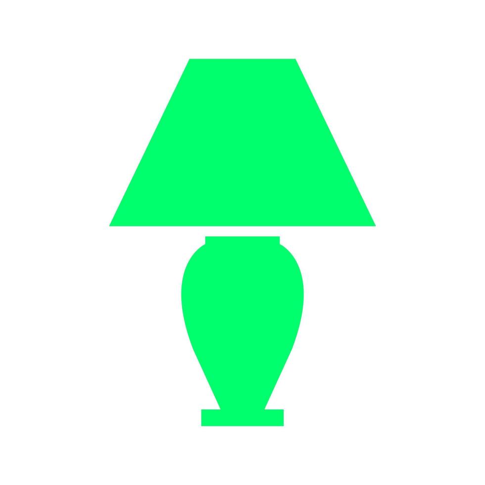 Bedside light bulb on white background vector