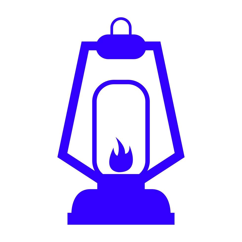 Camp light on white background vector
